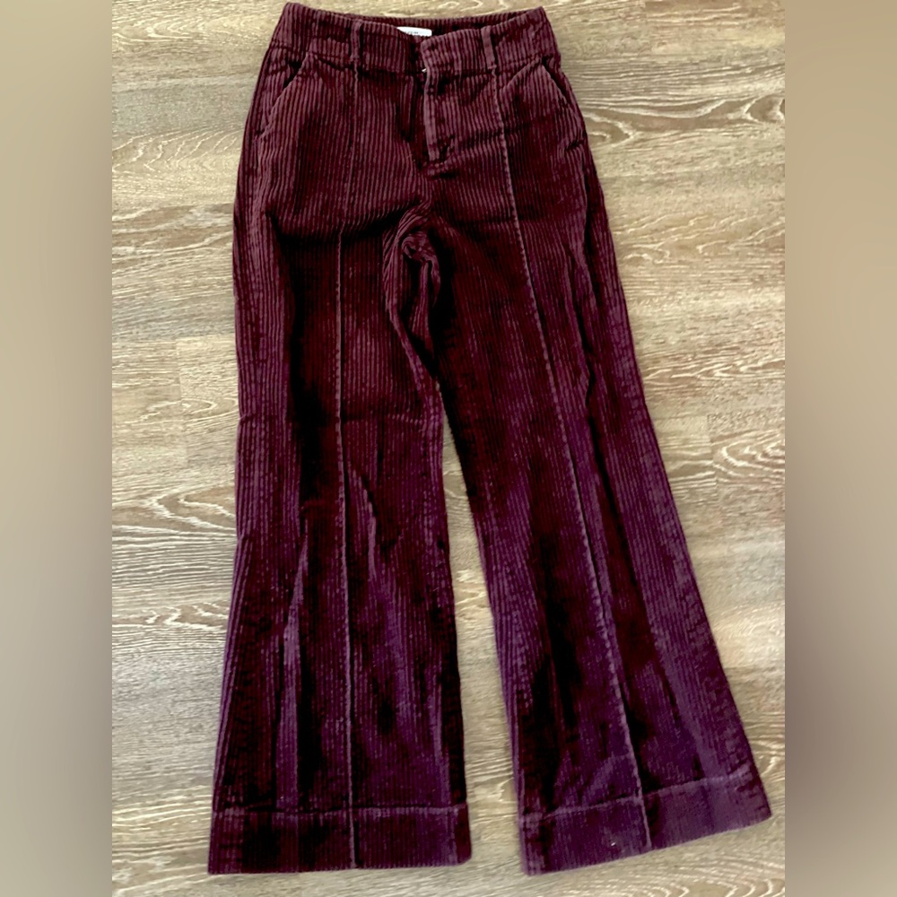 Burgundy corduroy’s Women’s size 2